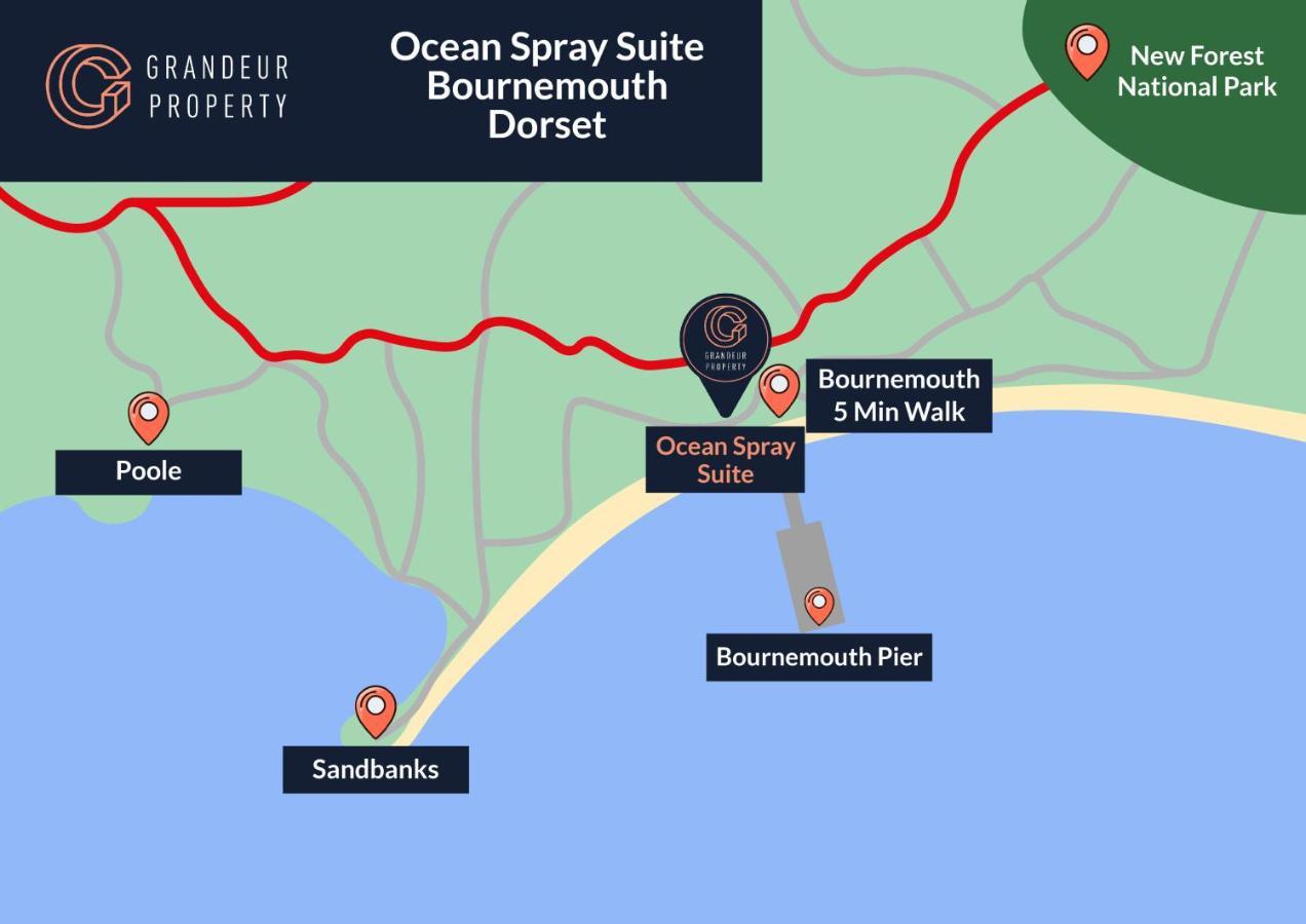 Ocean Spray Suite By Grandeur Property 伯恩茅斯 外观 照片